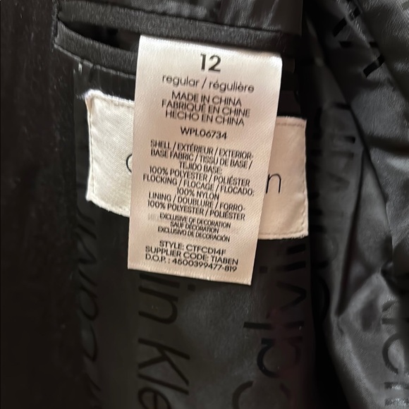 Calvin Klein Red and Black Velvet Tuxedo - Picture 6 of 6